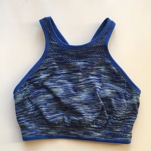 Jockey blue halter sports bra